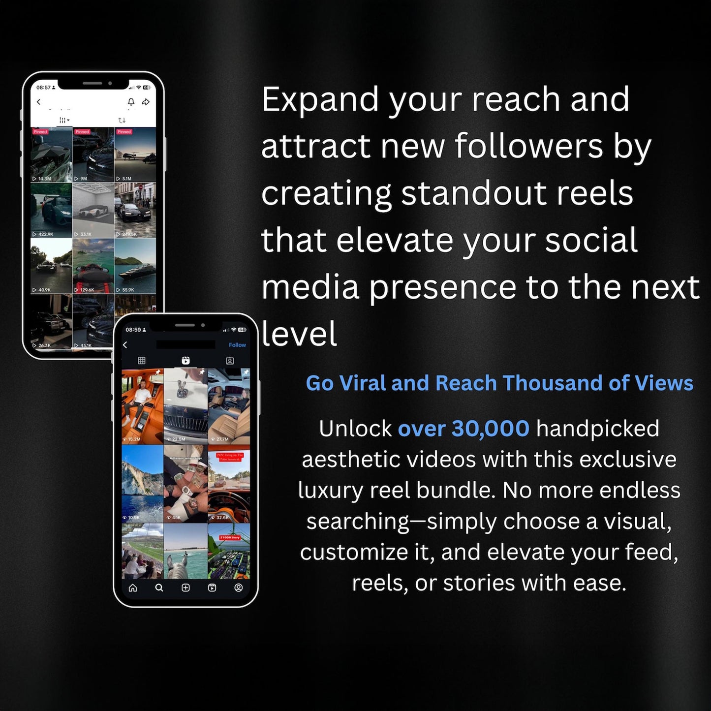 30,000 Luxury B-Roll Clips - Your Shortcut to Viral Content